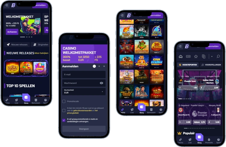 betory casino mobile mockup